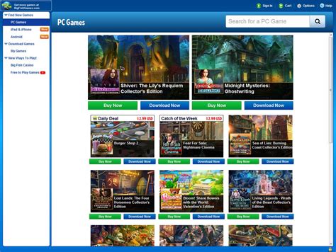 Download the Big Fish Games App (Game Manager).